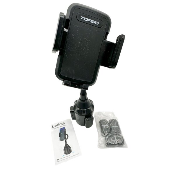 Topgo Adjustable Car Cup Holder Phone Mount With Silicone Extend Case - Picture 1 of 6